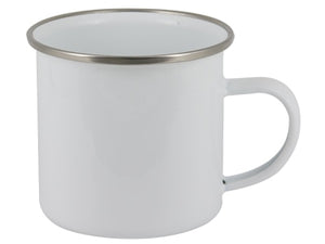 4 mugs/lot 8oz Sublimation Enamel Mug Blank Mug Heat Press DIY Outdoor Home Vintage Style Handmade Enamel Cup Mug